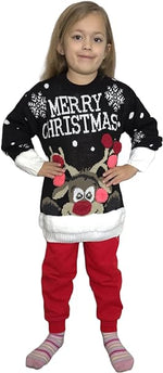 Load image into Gallery viewer, Kids Girls Boys Unisex Novelty Christmas Jumper Sweater