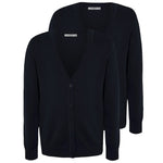 Load image into Gallery viewer, 2 Pack Girls Knitted Cardigan for School Uniform Long Sleeve Sweat Knitted Cardigan - Ages 3-14 Years