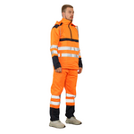 Load image into Gallery viewer, LUXE DIVA Hi Vis Visibility 3/4 Zip Mens Long Sleeve Waterproof Rain hooded Tracksuit suit Set