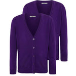 Load image into Gallery viewer, 2 Pack Girls Knitted Cardigan for School Uniform Long Sleeve Sweat Knitted Cardigan - Ages 3-14 Years