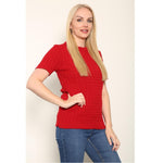 Load image into Gallery viewer, Ladies Knitted Short Sleeve Top Soft Knit Sweater Crew Neck Short Sleeve Jumper