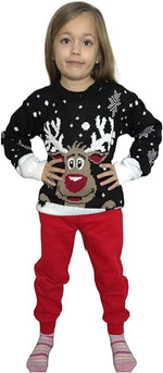 Load image into Gallery viewer, Kids Girls Boys Unisex Novelty Christmas Jumper Sweater