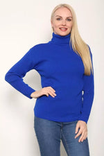 Load image into Gallery viewer, LUXE DIVA LADIES KNITTED POLO NECK JUMPER REMEL LABEL ( merry gold ) SUPER STRECH FINE KNIT POLO NECK