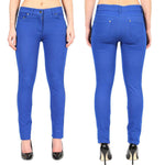 Load image into Gallery viewer, LUXE DIVA Ladies Women & Girls Stretch Denim Look Skinny Jeggings Leggings with Zip and Pockets UK Size 10-22