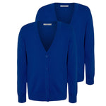 Load image into Gallery viewer, 2 Pack Girls Knitted Cardigan for School Uniform Long Sleeve Sweat Knitted Cardigan - Ages 3-14 Years