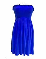 Load image into Gallery viewer, LADIES WOMEN PLUS SIZE SHEERING BOOBTUBE BANDEAU STRAPLESS TOP SUMMER DRESS 16-22