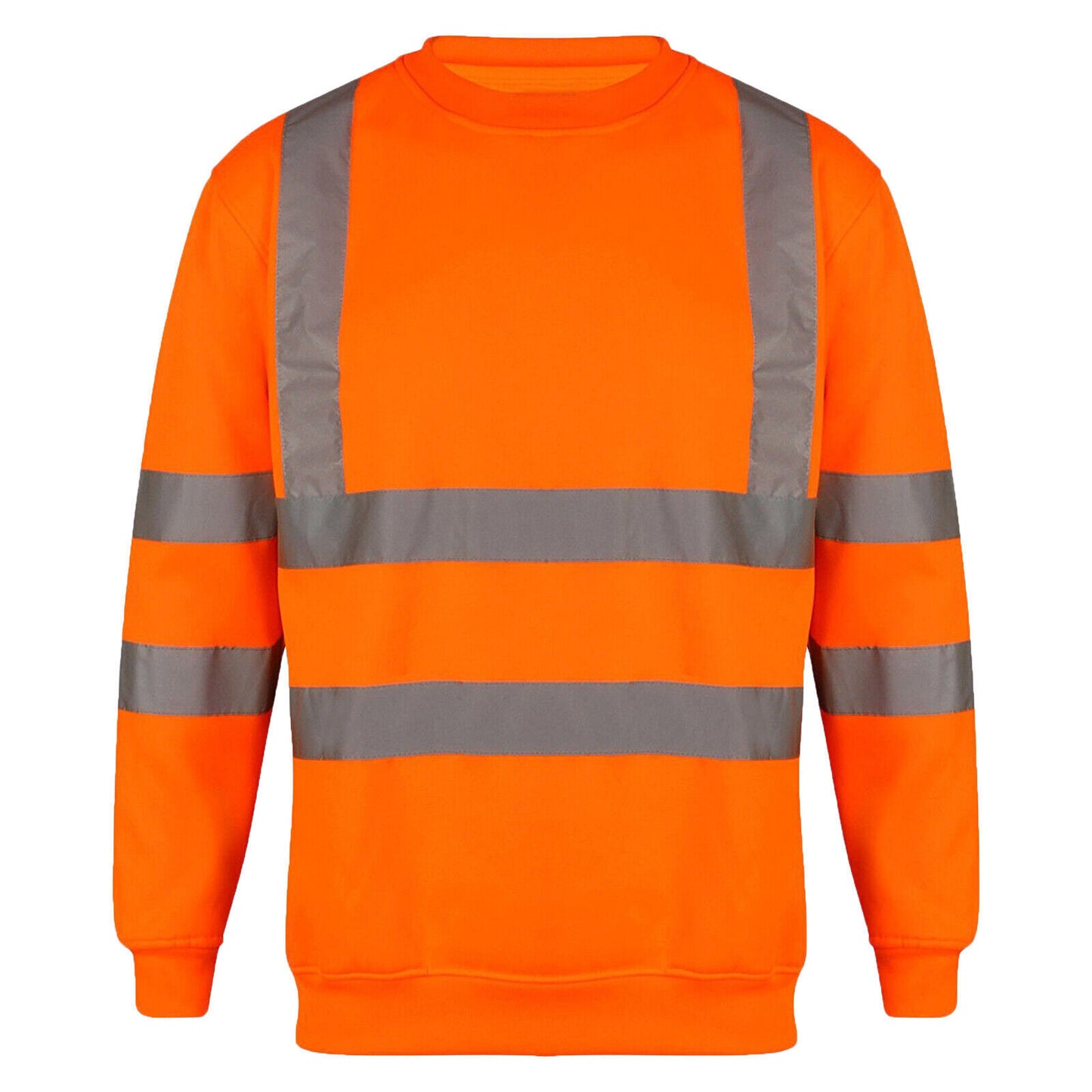 Hi Vis Crew Neck Sweatshirt Ð Reflective Safety Jumper (SÐ2XL)