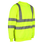 Load image into Gallery viewer, Hi Viz Vis Long Sleeve Crew Neck Sweatshirt Work Safety Fleece Jumper Sizes S-2XL