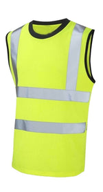 Load image into Gallery viewer, Mens Hi Vis Viz Sleeveless T-Shirt High Visibility Work Wear Pullover Vest Top Sizes S-2XL