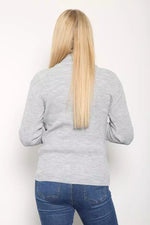 Load image into Gallery viewer, LUXE DIVA LADIES KNITTED POLO NECK JUMPER REMEL LABEL ( merry gold ) SUPER STRECH FINE KNIT POLO NECK