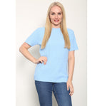 Load image into Gallery viewer, Ladies Knitted Short Sleeve Top Soft Knit Sweater Crew Neck Short Sleeve Jumper