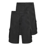 Load image into Gallery viewer, Boys Grey Cargo School Shorts 2 Pack