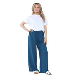 Load image into Gallery viewer, Ladies Wide Leg Drawstring Palazzo Bottom Trouser Pant Elasticated Waist