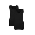 Load image into Gallery viewer, LUXE DIVA Women’s Plain Summer Stretchy Ribbed Vest Ladies Casual Sleeveless Cotton Camisole T-Shirt Style Muscle Gym Sports Rib Cami Long Vest Tank Tee Top
