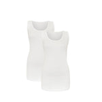 Load image into Gallery viewer, LUXE DIVA Women’s Plain Summer Stretchy Ribbed Vest Ladies Casual Sleeveless Cotton Camisole T-Shirt Style Muscle Gym Sports Rib Cami Long Vest Tank Tee Top