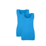 Load image into Gallery viewer, LUXE DIVA Women’s Plain Summer Stretchy Ribbed Vest Ladies Casual Sleeveless Cotton Camisole T-Shirt Style Muscle Gym Sports Rib Cami Long Vest Tank Tee Top