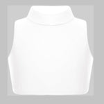 Load image into Gallery viewer, LUXE DIVA Girls Gymnastics Crop Tops – Kids Sleeveless Turtle Neck Crop Top for Dance, Yoga, Sports, Running – Plain Summer Vest Activewear for Girls Ages 5-13 Years