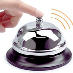 Load image into Gallery viewer, LUXE DIVA Reception Call Bell Stainless Steel Hand Held Desk Service Bell Attention Call Ringer Counter Bell for Hotels, Schools, Restaurants, Reception Areas, Hospitals, Warehouses & Bars (1)