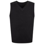 Load image into Gallery viewer, LUXE DIVA Kids Black V-Neck Knitted School Tank Top – Sleeveless Uniform Sweater Vest for Boys Ages 3–13 – Classic Fit, Soft & Durable Fabric