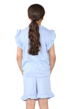 Load image into Gallery viewer, CHILDRENS GIRLS FRILL SHORT SET 2 PIECE LOUNGWEAR