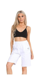 Load image into Gallery viewer, Women's Stretchy Summer Cotton Elasticated Cherry Berry Shorts Pant