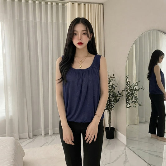LUXE DIVA Women’s Swing Hem Sleeveless Tank Top