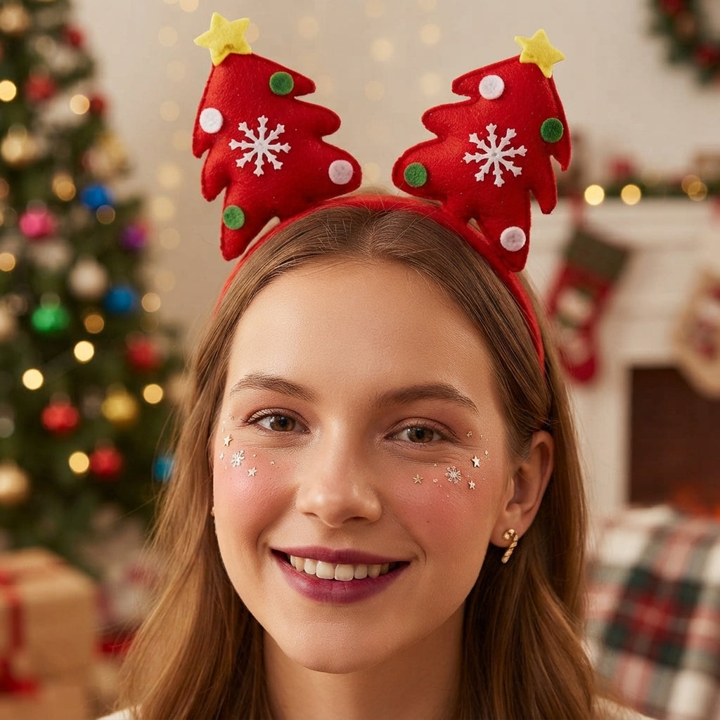 LUXE DIVA Christmas Headband Head Bopper One Size Kids Adults Fancy Dress