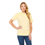 Load image into Gallery viewer, LUXE DIVA Women’s Short Sleeve Soft Smooth Cable Knitted Jumper Ladies Round Neck Oversized Pull Over Knit Warm Sweaters Top Plus Size 8-24