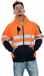 Load image into Gallery viewer, "LUXE DIVA High Visibility Workwear Collection - Reflective Waterproof Bomber Jacket, Cargo Shorts, Jogging Pants, Hoodie, and Sweatshirt (Sizes S-5XL)"