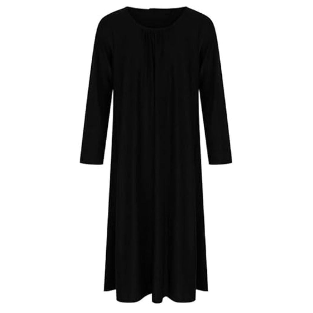 LUXE DIVA Girls Long Sleeve Modest Maxi Dress School Holiday Abaya Jilbab Robe Islamic Burkha Outfit