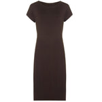 Load image into Gallery viewer, LUXE-DIVA Womens Plus Size Plain Short Sleeve Stretch Ladies Jersey Midi Dress 16-26 Casual Womenswear Viscose Casual Wear Summer Comfort