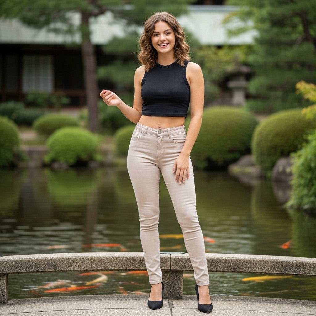 LUXE DIVA Women’s High-Waisted Skinny Jeggings – Stretchable Plain Black Denim Leggings with Pockets, Slim Fit Jeans Pants for Ladies & Girls, Size 8-22