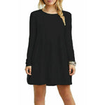 Load image into Gallery viewer, LUXE DIVA Girls Long Sleeve Dress - Flared Franki A-Line Skater Swing Style, Casual & Stylish Top for Kids 5-13 Years, School, Parties & Everyday