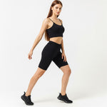 Load image into Gallery viewer, LUXE DIVA 2-Piece Set – Cami Bra Top and Cotton Cycling Short for Women, Soft Comfortable Loungewear, Workout, Yoga & Everyday Wear for All