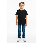 Load image into Gallery viewer, LUXE DIVA Kids Short Sleeve School Crew Neck T-Shirt in Soft Cotton. Ages 3–16 Black or White. Comfy, Stylish, Perfect for School Wear