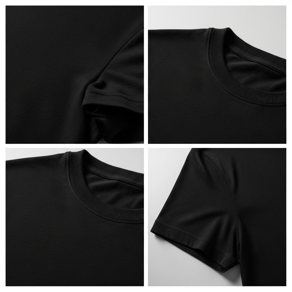 LUXE DIVA Kids Short Sleeve School Crew Neck T-Shirt in Soft Cotton. Ages 3–16 Black or White. Comfy, Stylish, Perfect for School Wear