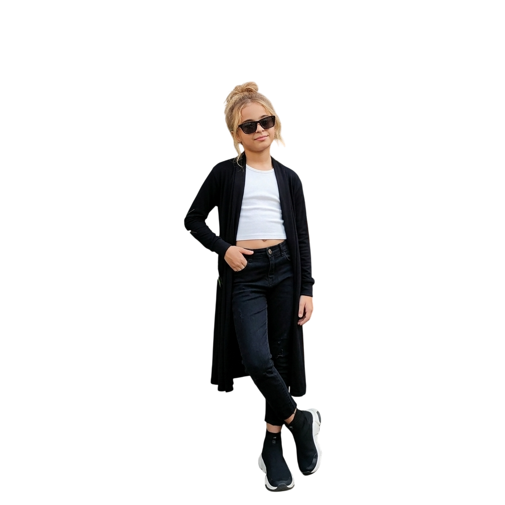Girls Boyfriend Maxi Cardigan