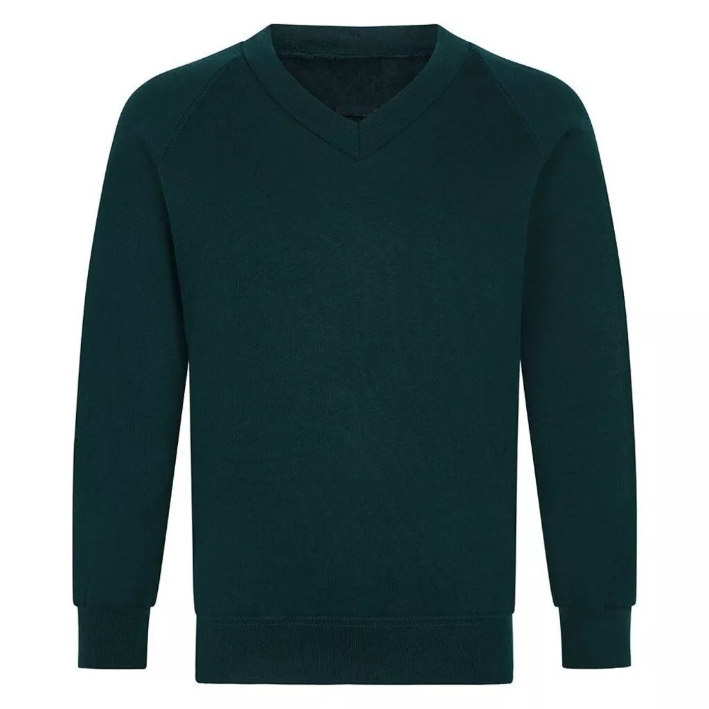 Kids Boys Girls  V Neck School Jumper Sweatshirt