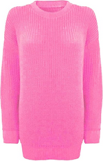 Load image into Gallery viewer, LUXE DIVA LADIES LONG KNITTED TUNIC JUMPER DRESS FISHERKNIT BAGGY LOOSE OVERSIZE FIT