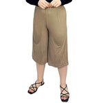 Load image into Gallery viewer, LUXEDIVA  Womens Ladies Plain 3/4 Length Short Palazzo Trousers Casual Wide Leg Culottes Pants Plus Sizes UK 8-26