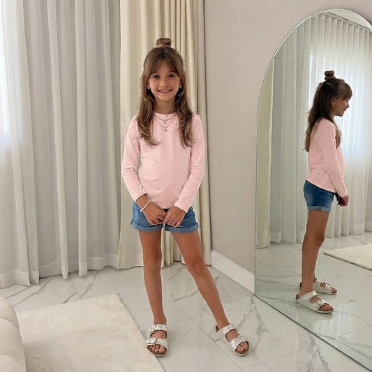 LUXE DIVA Kids Long Sleeve T-Shirt Ages 2–6