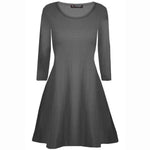 Load image into Gallery viewer, LUXE DIVA Girls Long Sleeve Dress - Flared Franki A-Line Skater Swing Style, Casual & Stylish Top for Kids 5-13 Years, School, Parties & Everyday