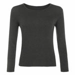 Load image into Gallery viewer, LUXE DIVA New Ladies Long Sleeve Round Neck T-Shirt Top Size 8-26
