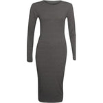 Load image into Gallery viewer, LUXE DIVA Ladies Womens Long Sleeve Stretch Jersey Bodycon Printed MIDI Dress Plus Size