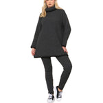 Load image into Gallery viewer, Womens Ladies Ribbed polo white stitch Lounge Wear Suit 2 Pcs Tracsuit JoggerSet