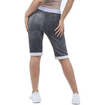 Load image into Gallery viewer, LUXE DIVA Italian Ladies Women's Turn-Up Shorts – Elastic Waist, Stylish, Comfortable Summer Wear UK Sizes 12-22 – Casual Fit Daily