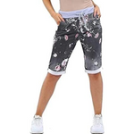 Load image into Gallery viewer, LUXE DIVA Italian Ladies Women's Turn-Up Shorts – Elastic Waist, Stylish, Comfortable Summer Wear UK Sizes 12-22 – Casual Fit Daily