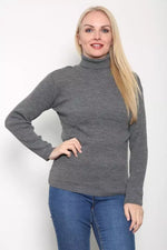 Load image into Gallery viewer, LUXE DIVA LADIES KNITTED POLO NECK JUMPER REMEL LABEL ( merry gold ) SUPER STRECH FINE KNIT POLO NECK