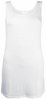 Load image into Gallery viewer, Ladies Scoop Neck long Sleeveless Stretch Plain Vest Strappy T-Shirt