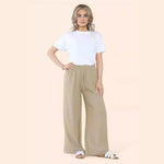 Load image into Gallery viewer, LUXE DIVA Womens Ladies Wide Leg Drawstring Palazzo Bottom Trouser Pant